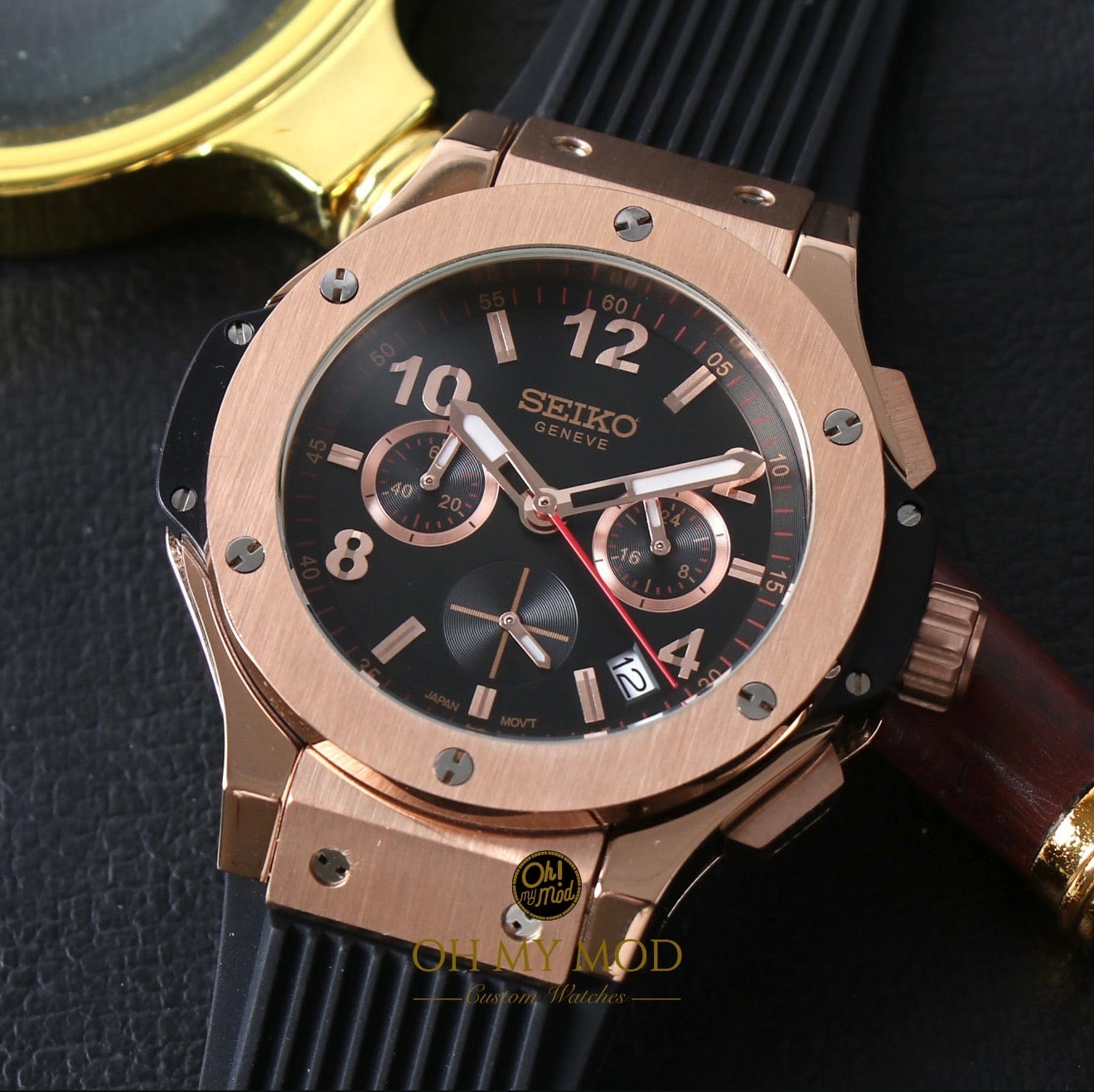 Seiko Mod Big Bang "Oro rosa"