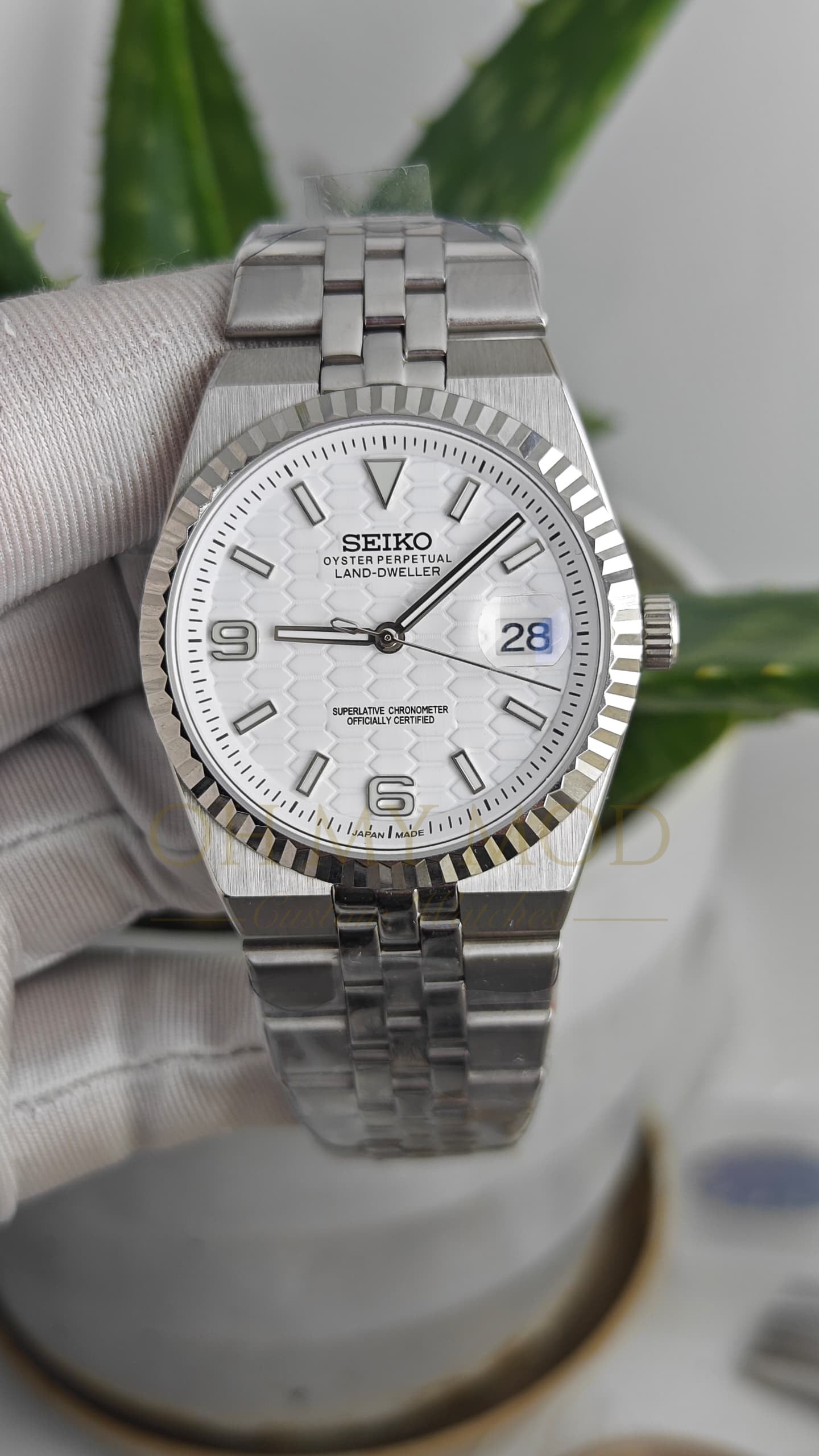Seiko Mod Land Dweller "White"
