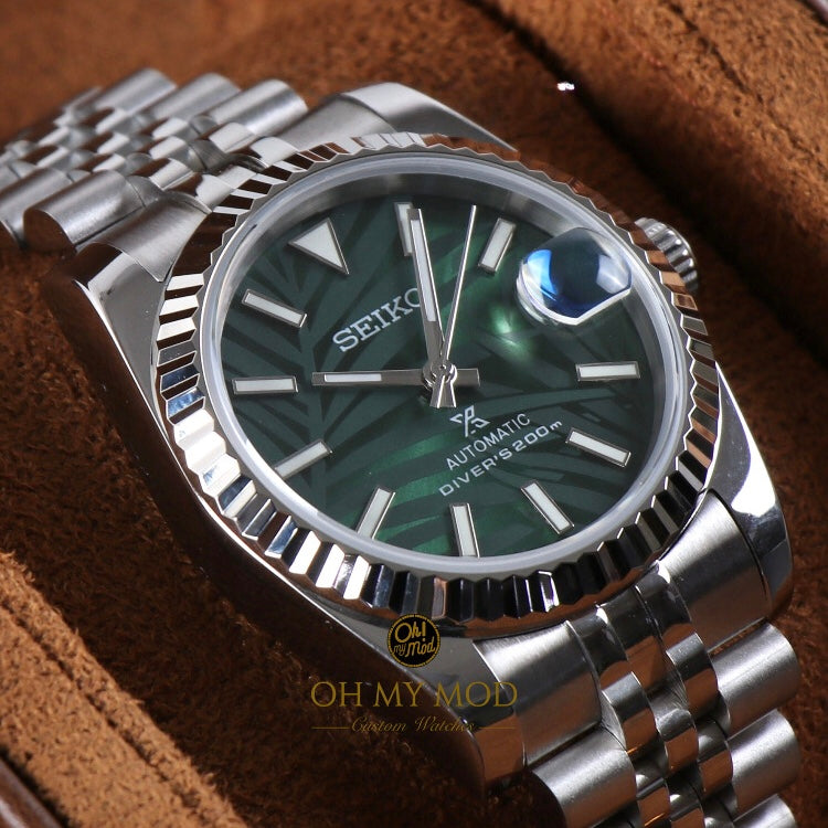 Seiko Mod Datejust „Grüne Palme“