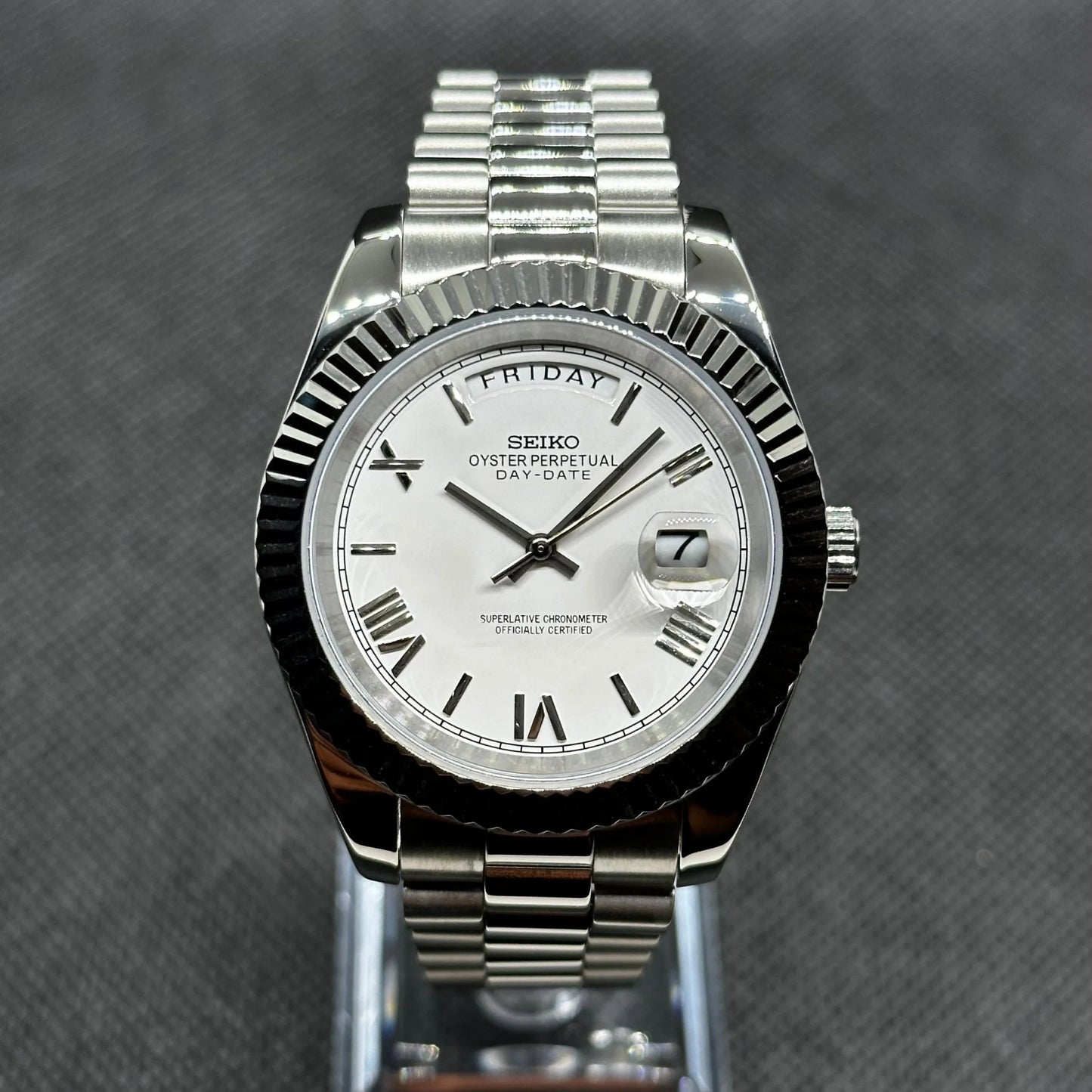 Seiko Mod Daydate "Weiß"