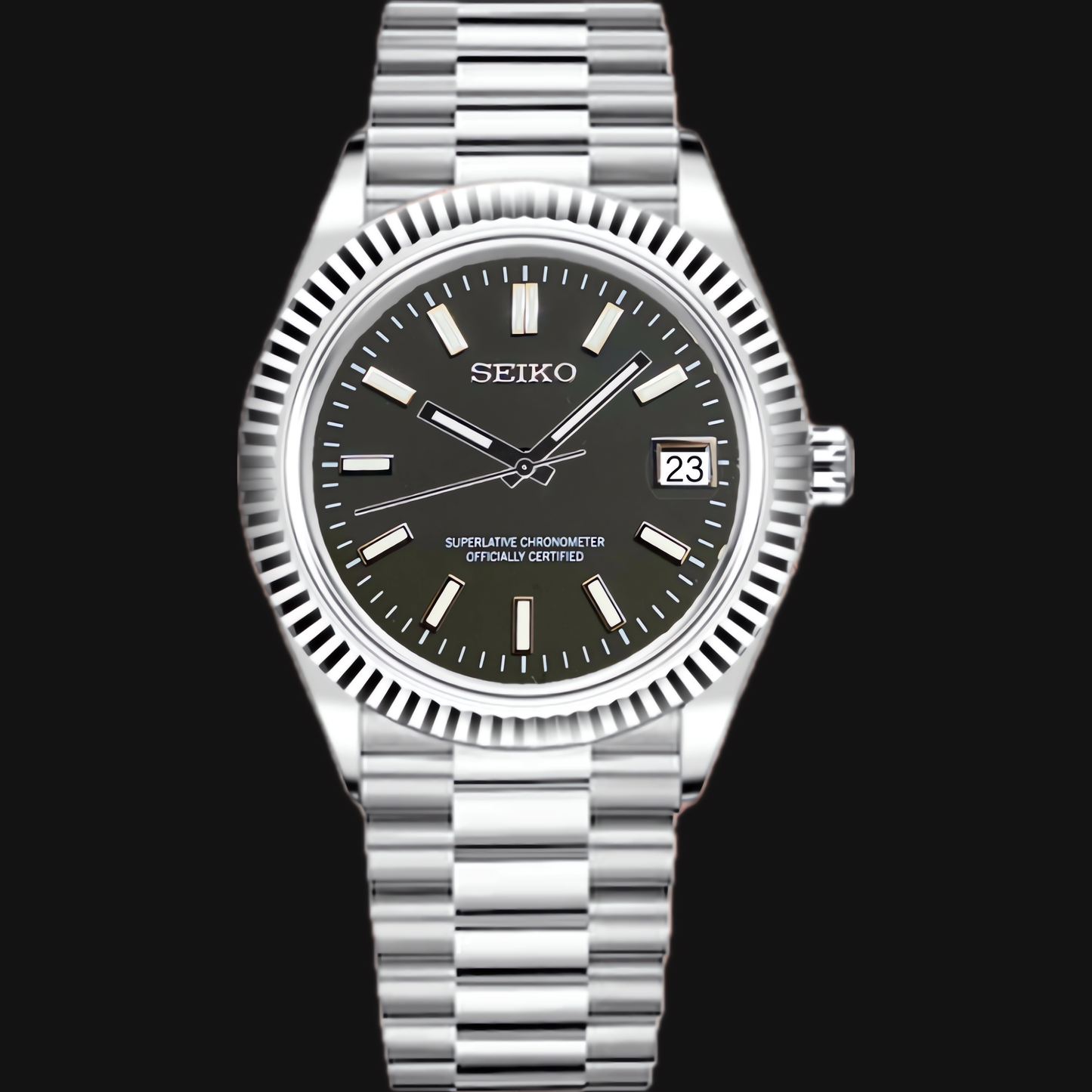 Seiko Mod Datejust „Schwarz“