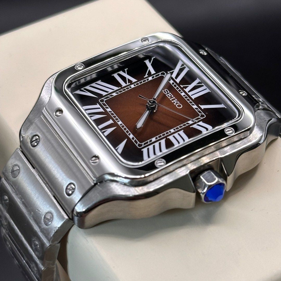 Seiko Mod Santos “Marrón”