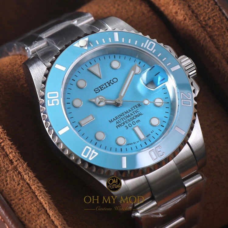 Seiko Mod Submariner “Azul cielo”