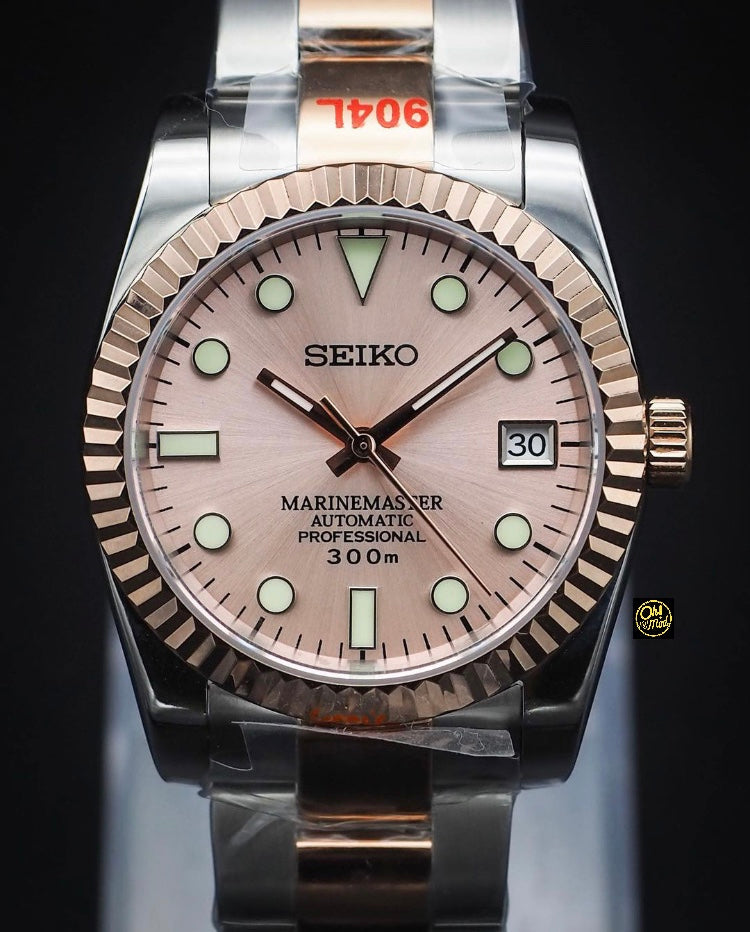 Seiko Mod Datejust "Champagner" zweifarbig
