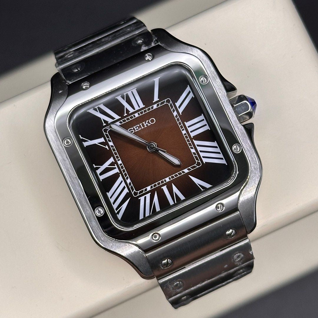 Seiko Mod Santos “Marrón”