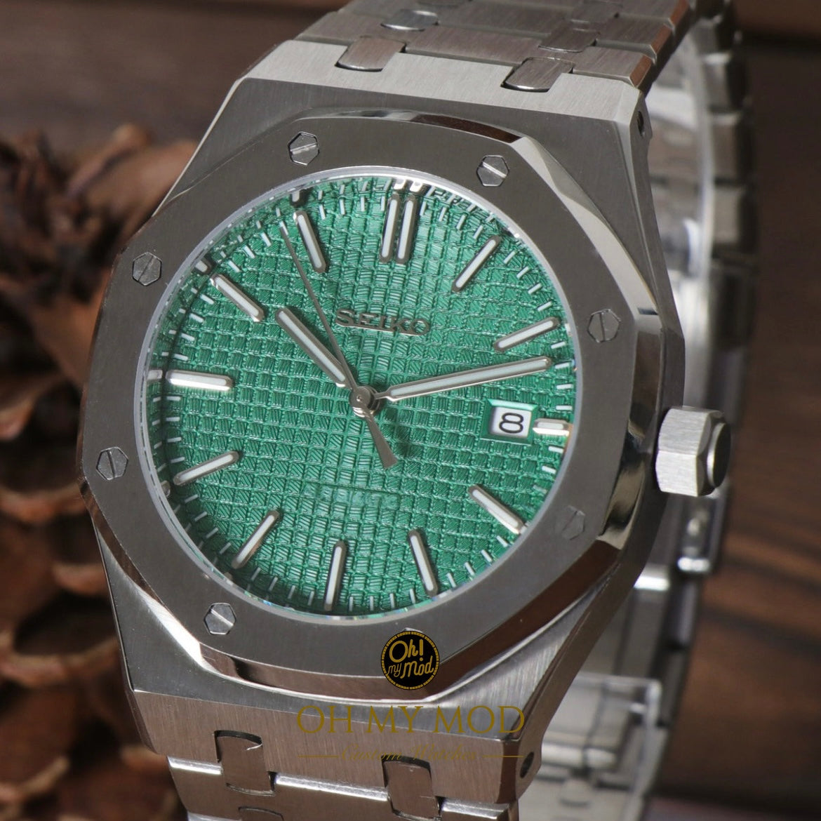 Seiko Mod Royal Oak "Green"
