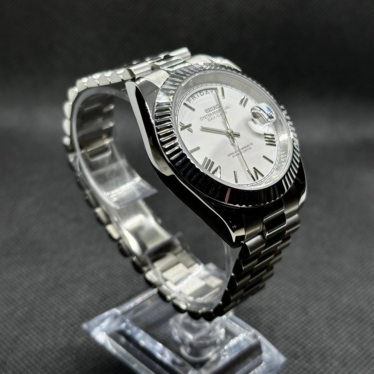 Seiko Mod Daydate "Weiß"