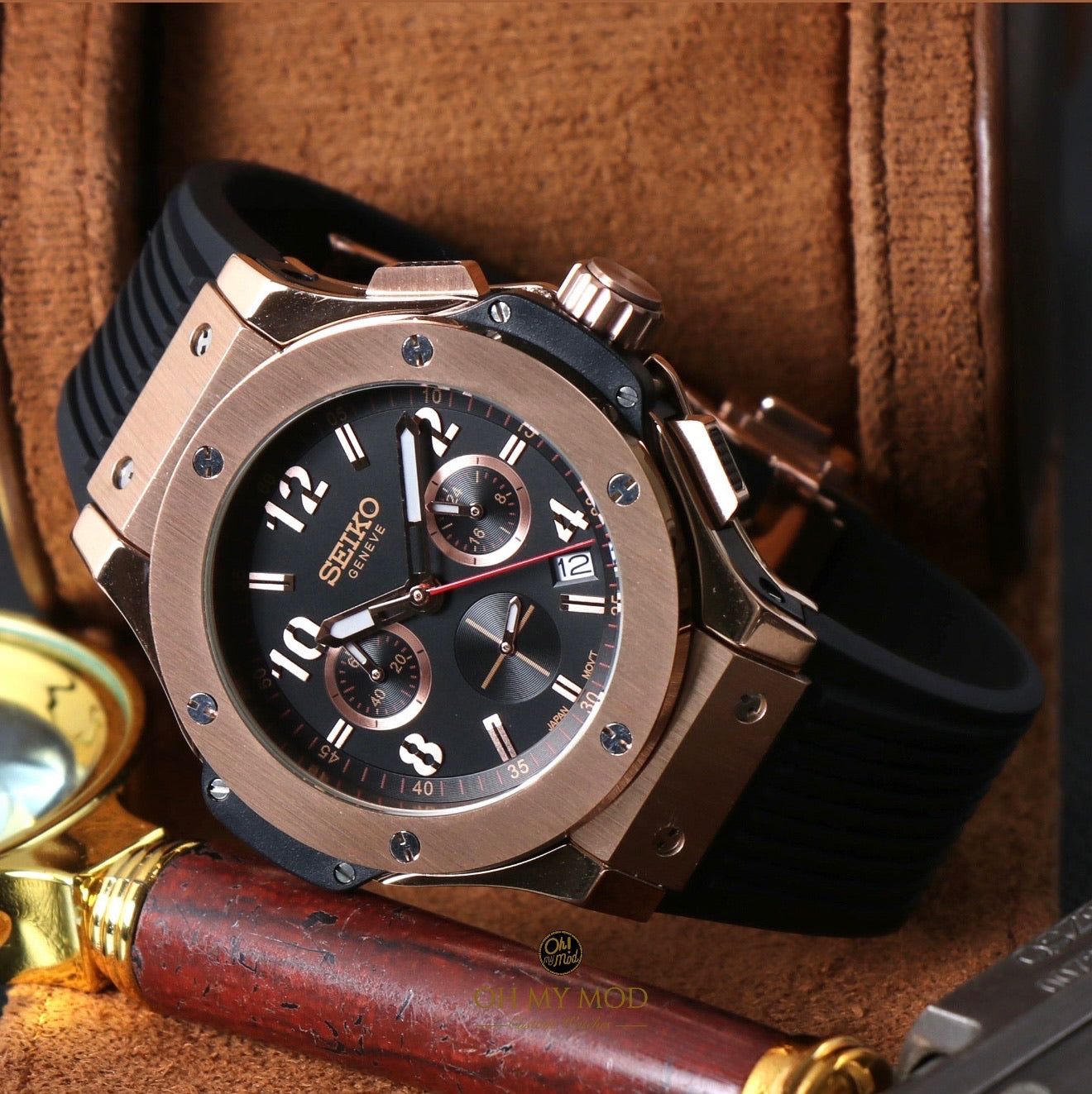 Seiko Mod Big Bang "Oro rosa"
