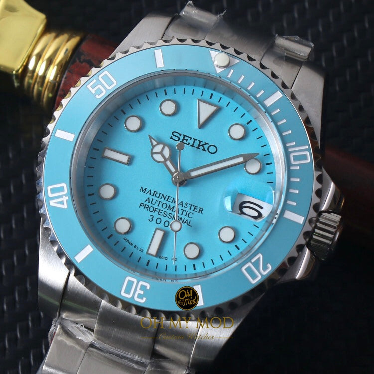 Seiko Mod Submariner “Azul cielo”