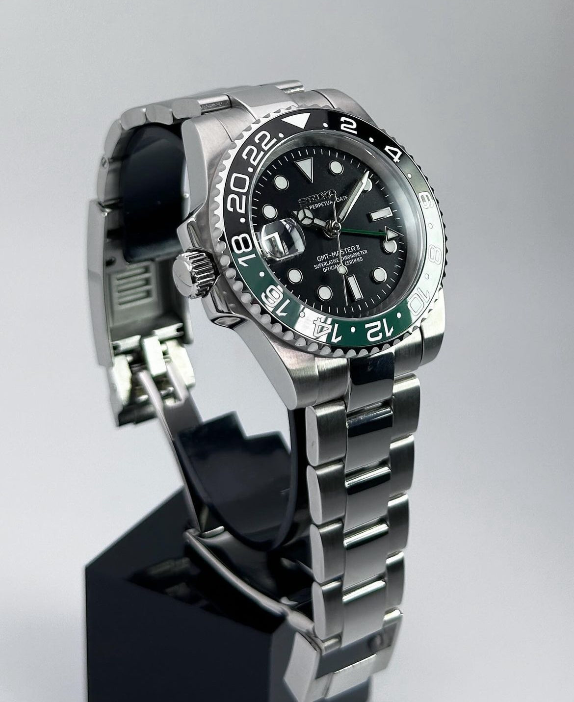 Seiko Mod GMT Master II "Sprite" Lefty