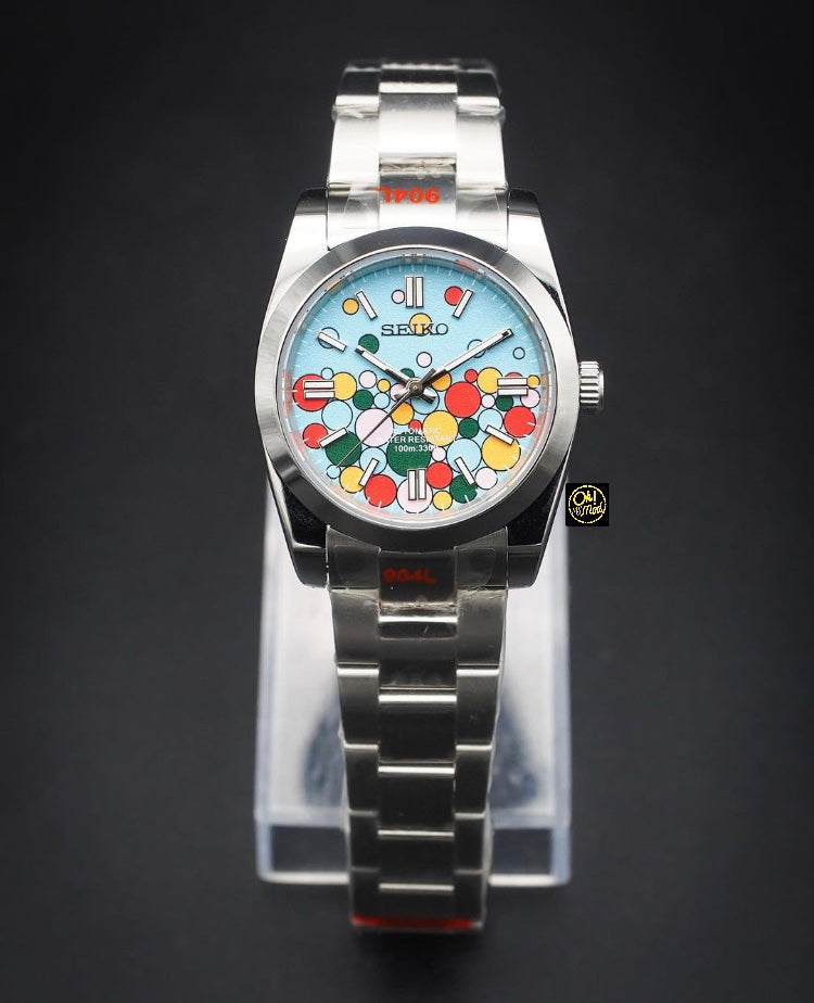 Seiko Mod Oyster Perpetual „Celebration Bubbles“