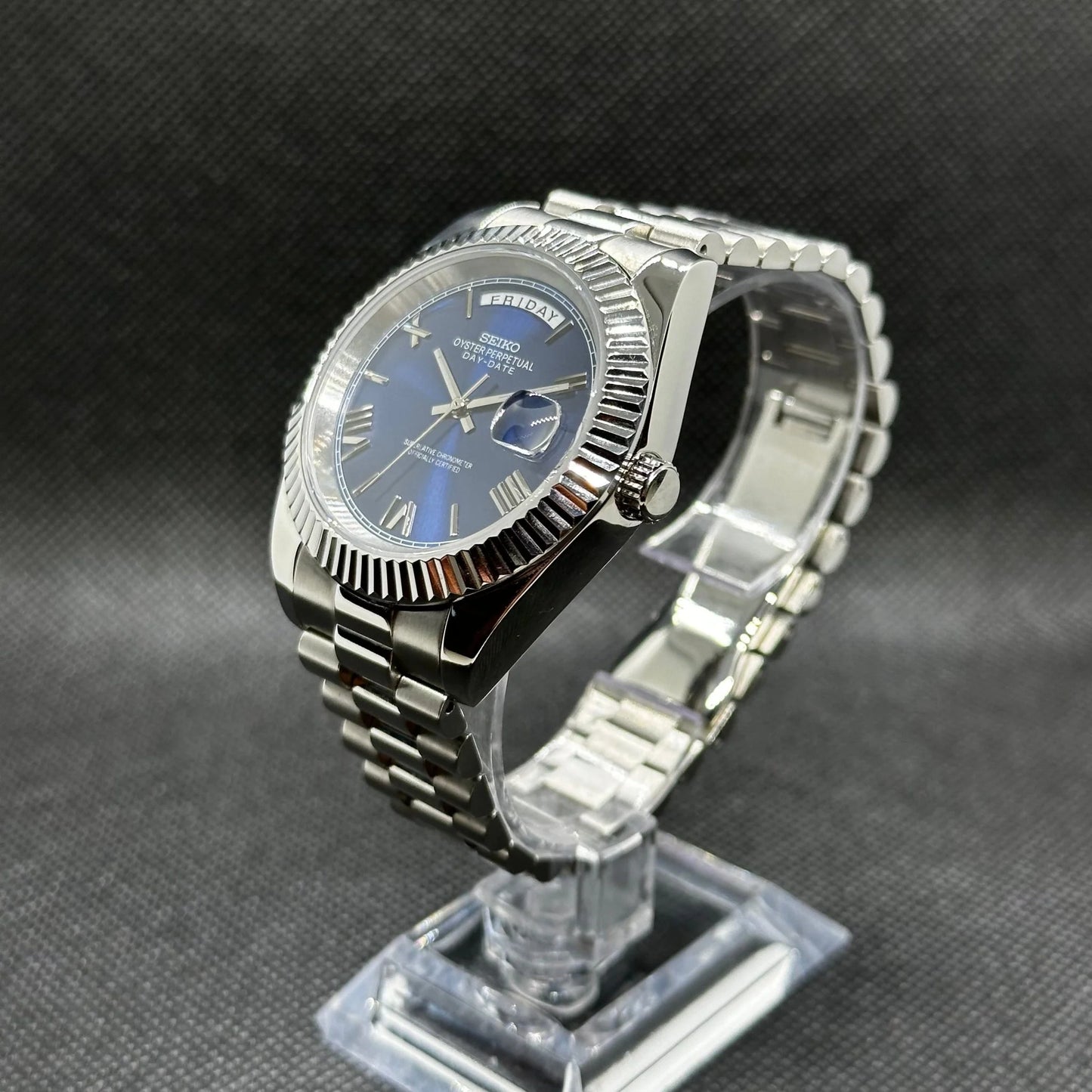 Seiko Mod Daydate „Royal Blue“