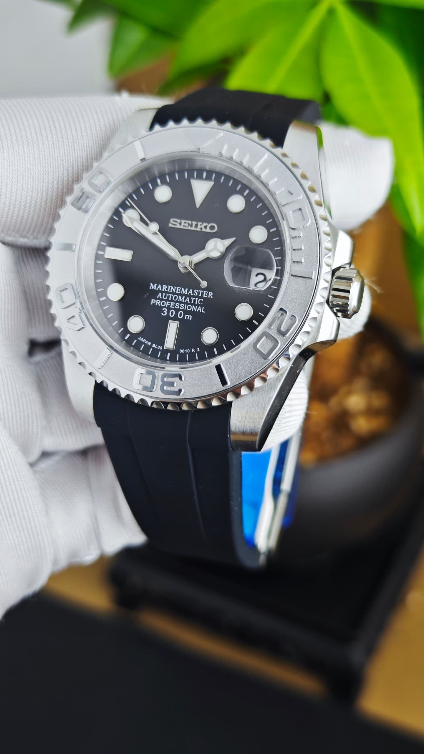 Seiko Mod Yacht Master "Doble Plata"