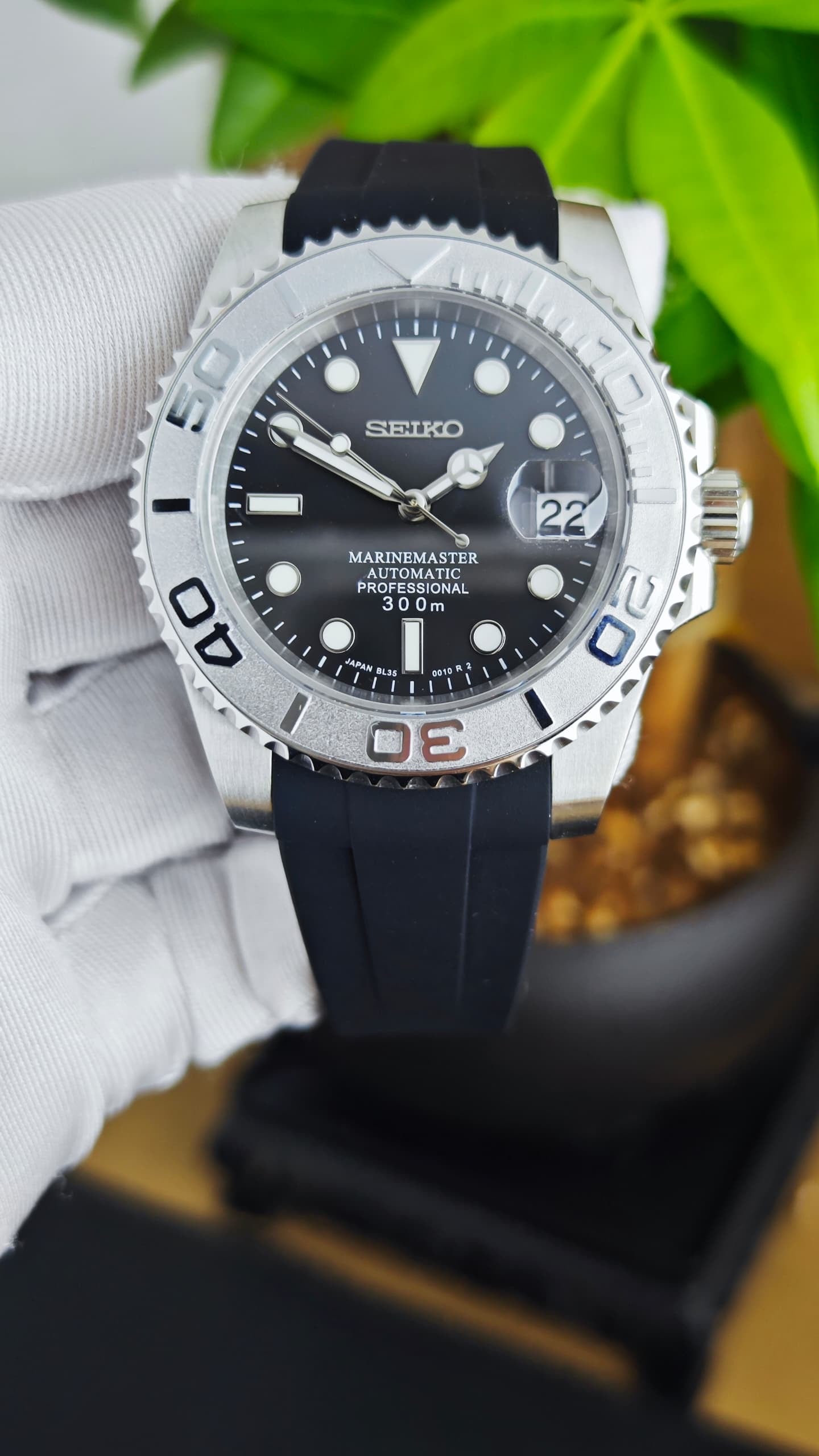 Seiko Mod Yacht Master "Doble Plata"