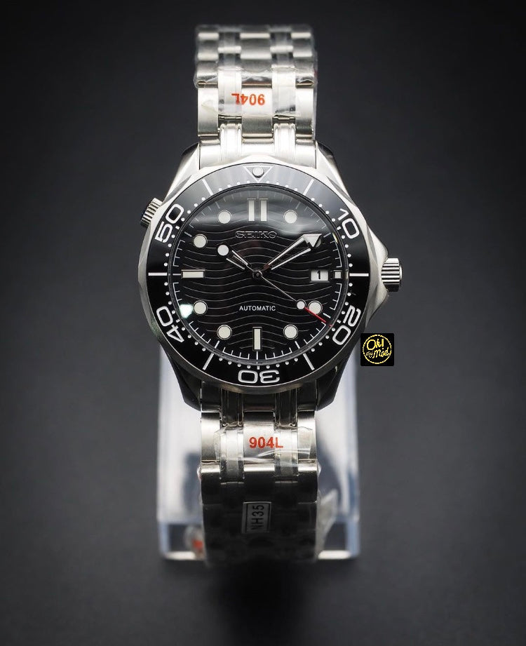 Seiko Mod Seamaster "Schwarz"