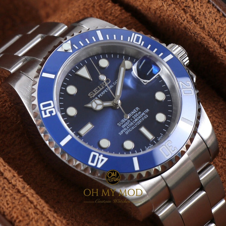 Seiko Mod Submariner "Azul"