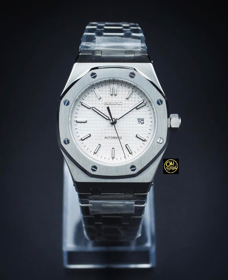 Seiko Mod Royal Oak "Blanco"