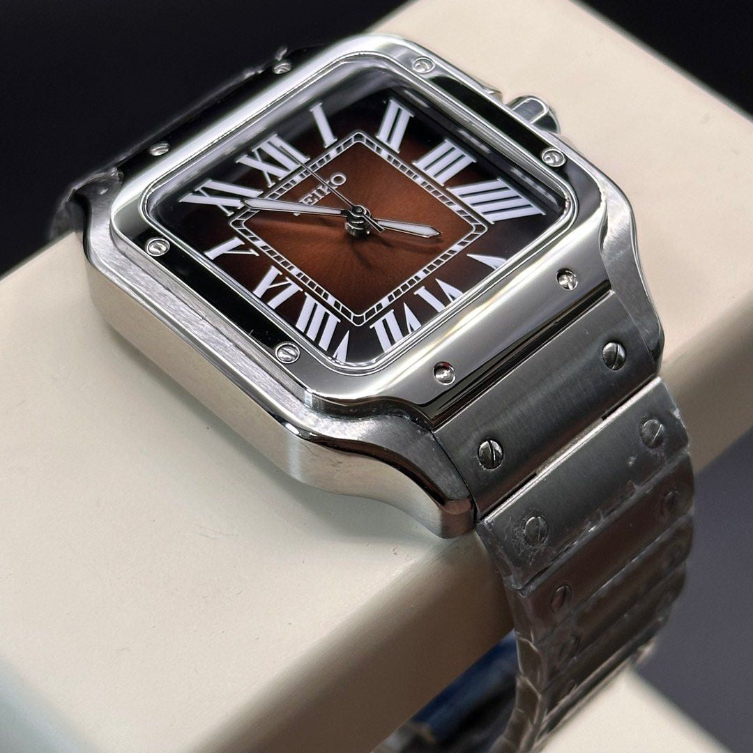 Seiko Mod Santos “Marrón”