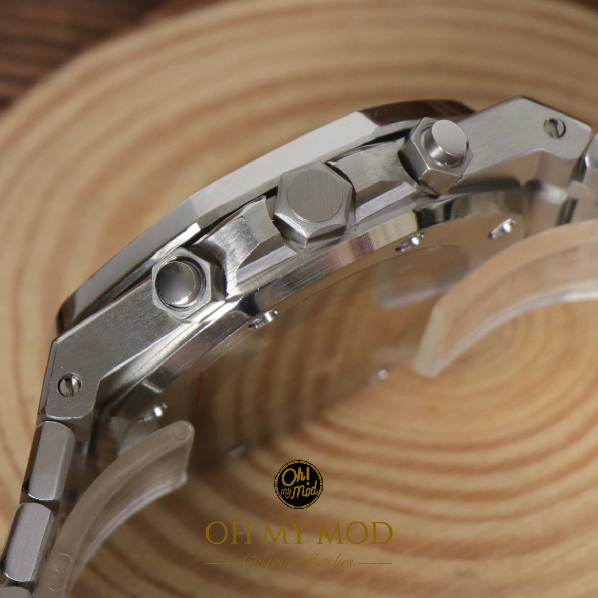 Seiko Mod Royal Oak "Panda Cronógrafo"
