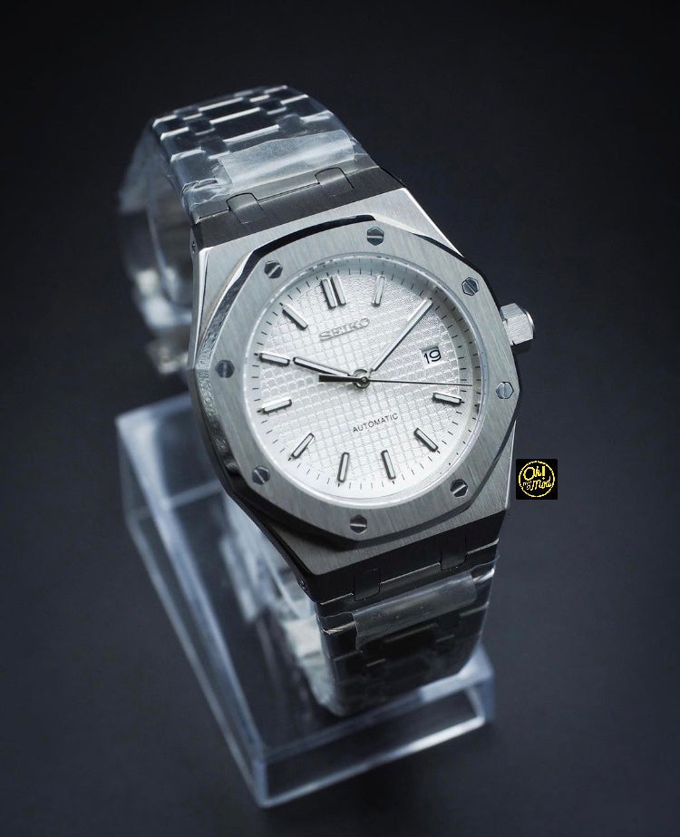 Seiko Mod Royal Oak "Blanco"