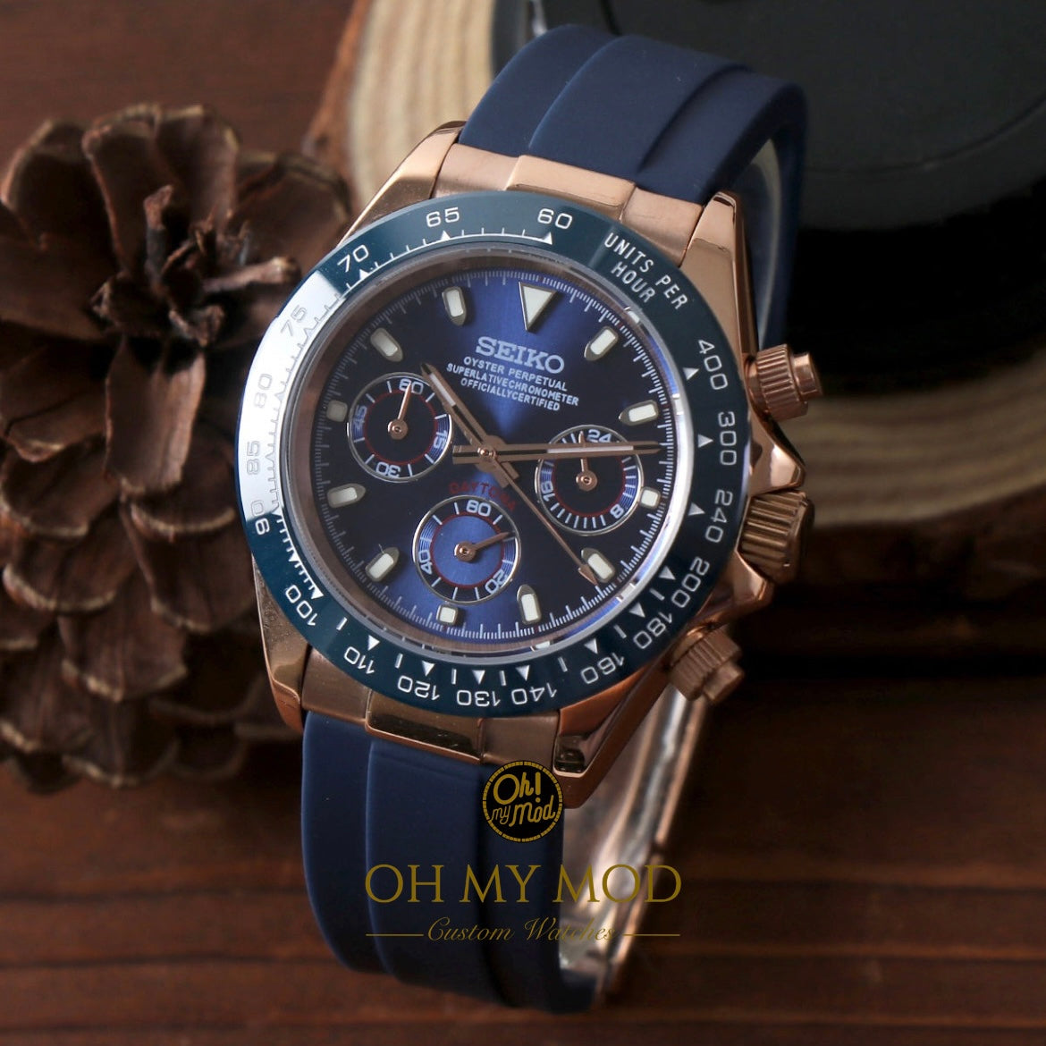 Seiko Mod Daytona „Triple Blue“