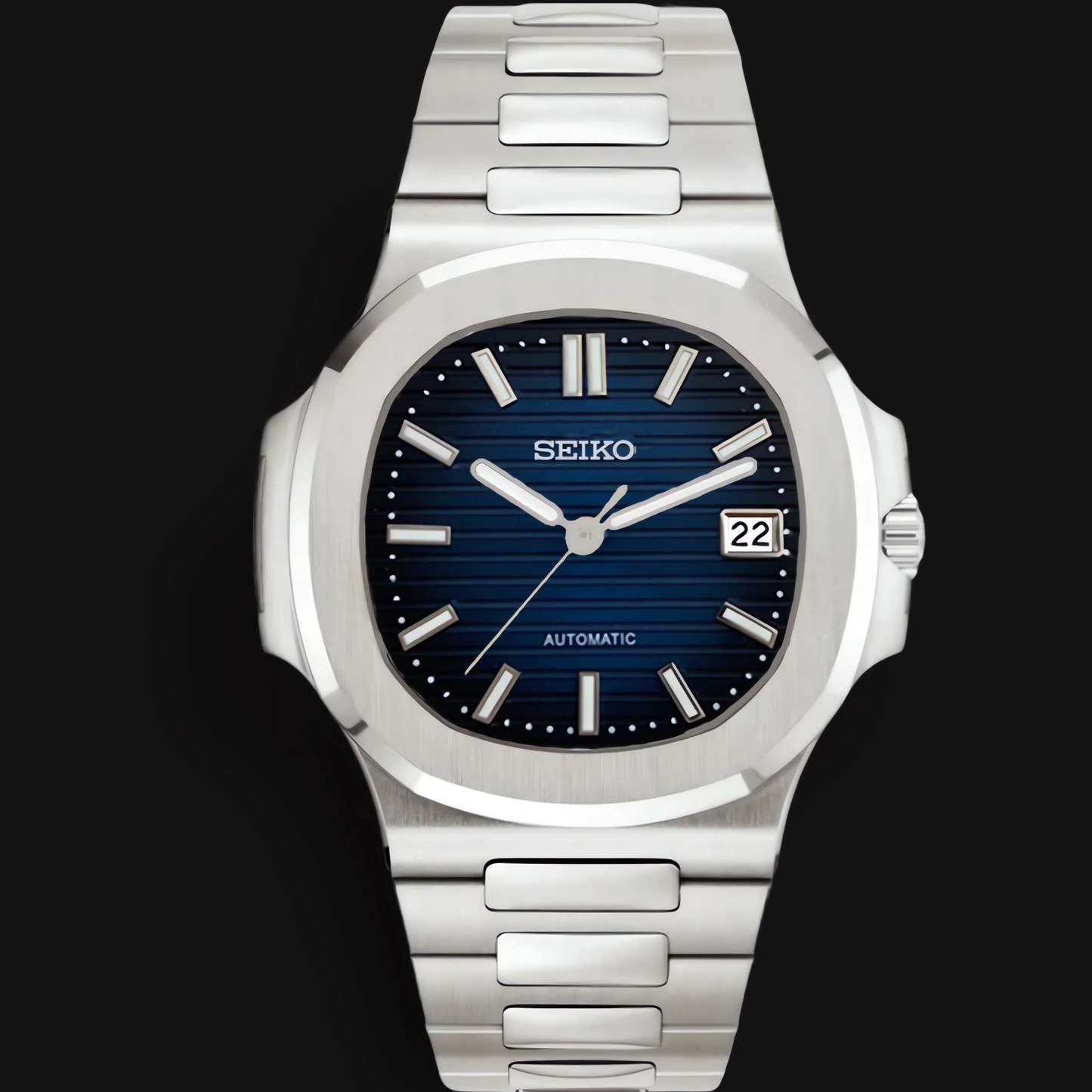 Seiko Mod Nautilus "Azul Real"