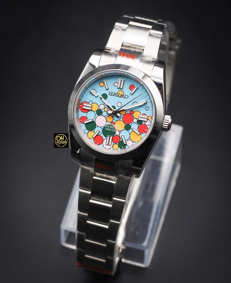 Seiko Mod Oyster Perpetual „Celebration Bubbles“