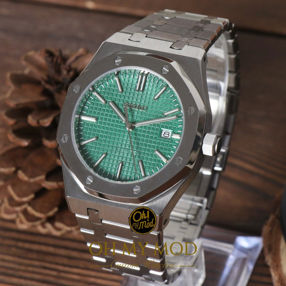 Seiko Mod Royal Oak "Green"