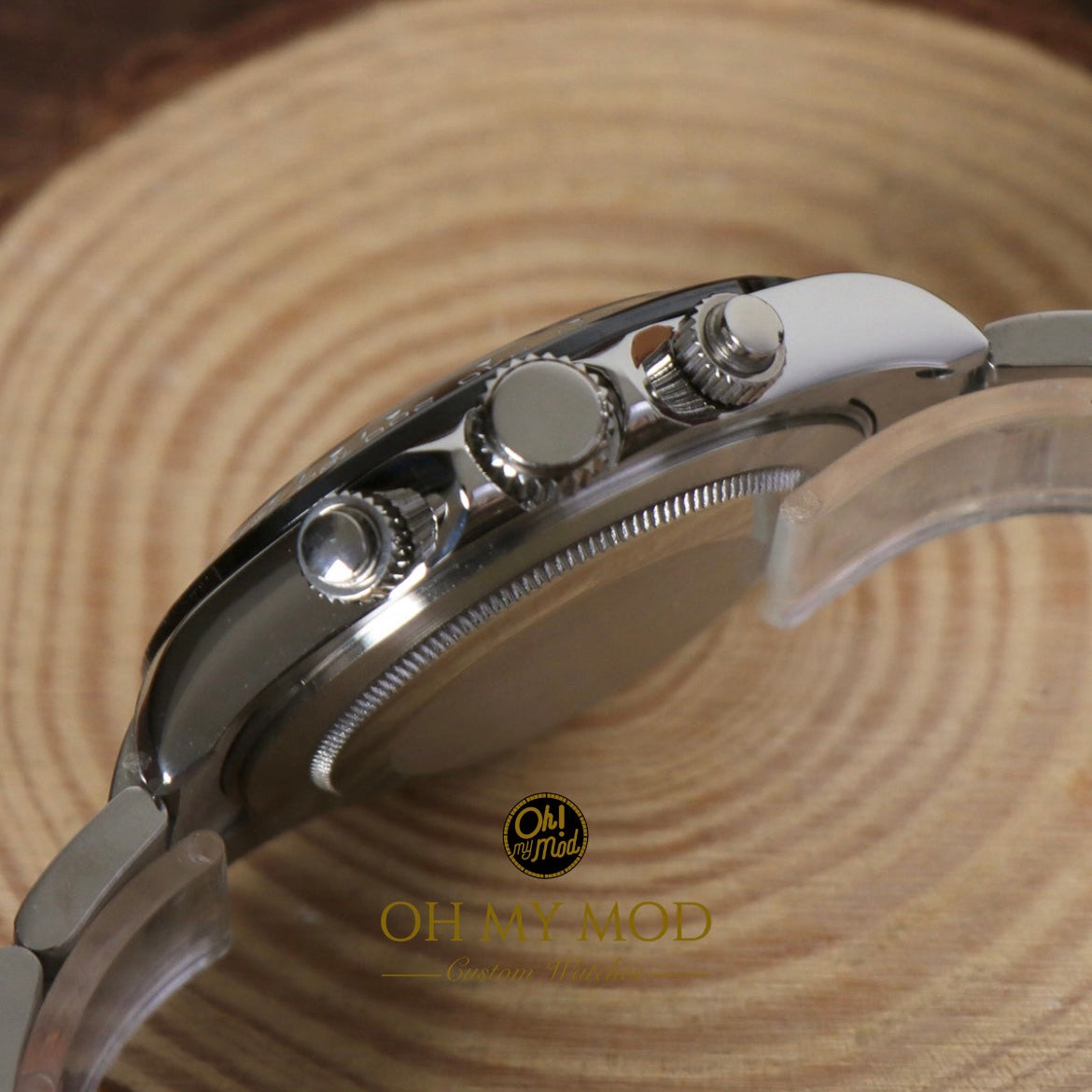 Seiko Mod Daytona "Plata y verde"
