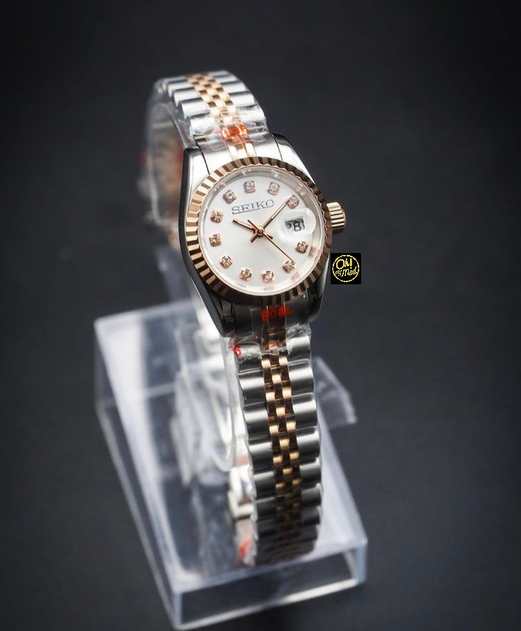 Seiko Mod „Weiße Diamanten“ 28 mm