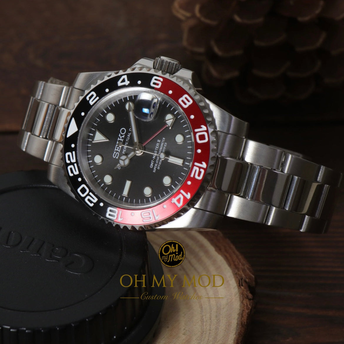 Seiko Mod GMT Master II "Coca-Cola"