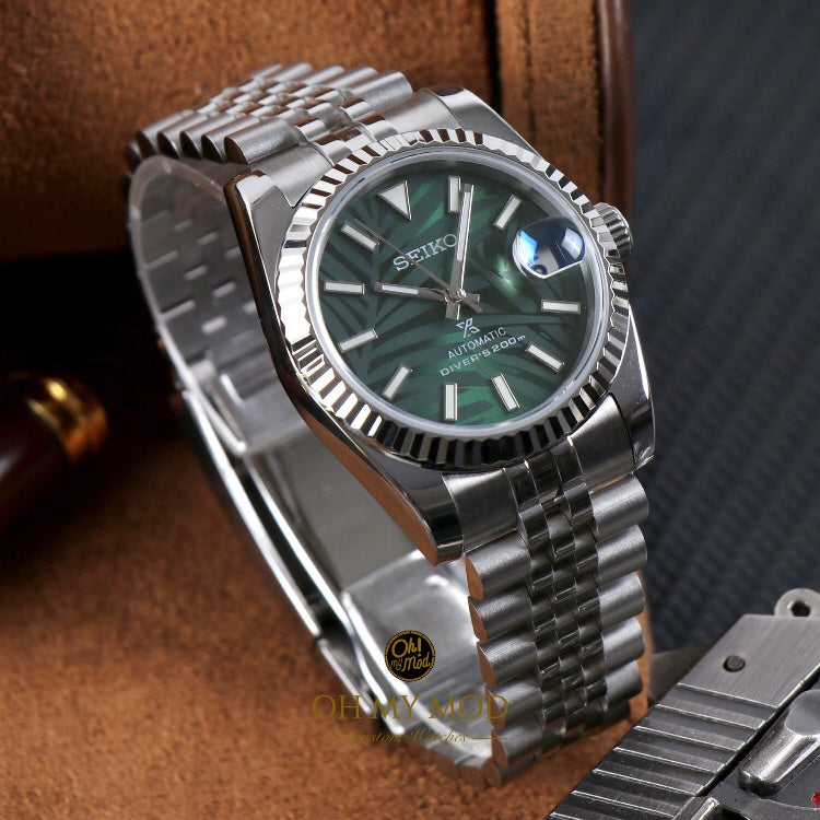 Seiko Mod Datejust „Grüne Palme“