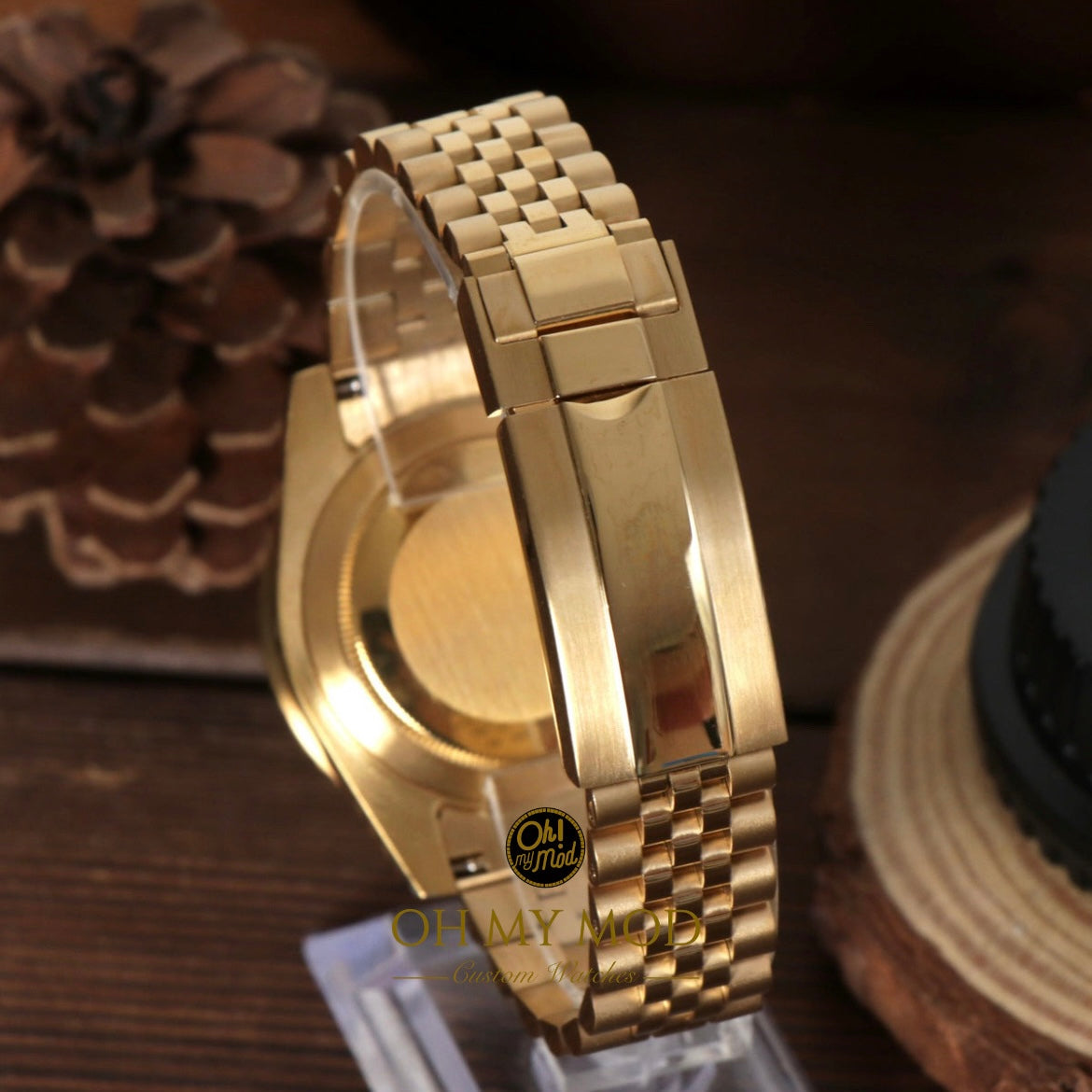 Seiko Mod GMT Master II Gold “Bruce Wayne"