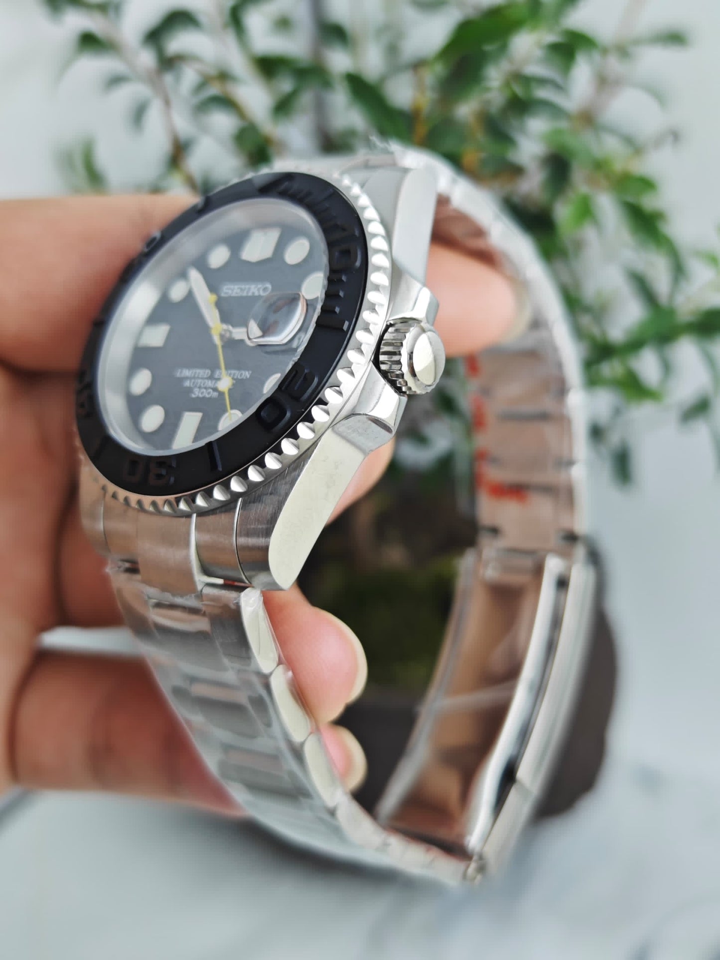 Seiko Mod Yacht Master “Edición limitada amarilla” (reloj totalmente personalizado)