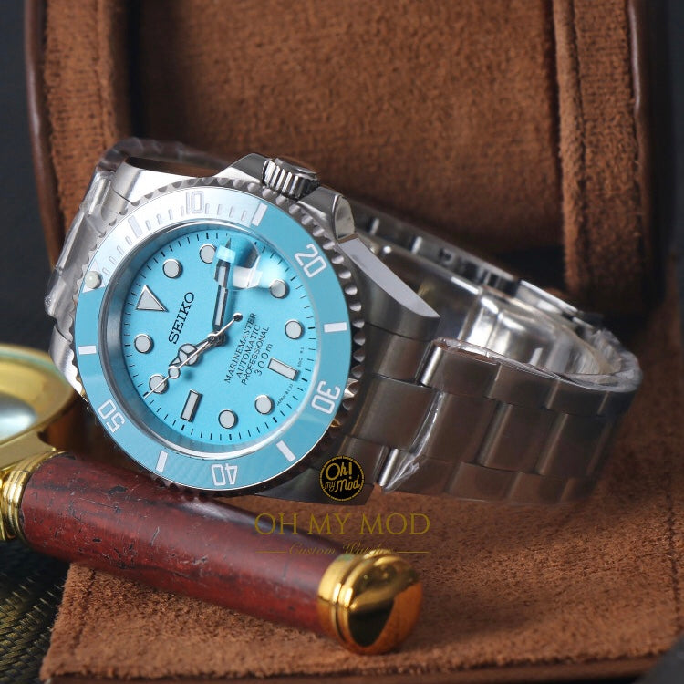 Seiko Mod Submariner “Azul cielo”