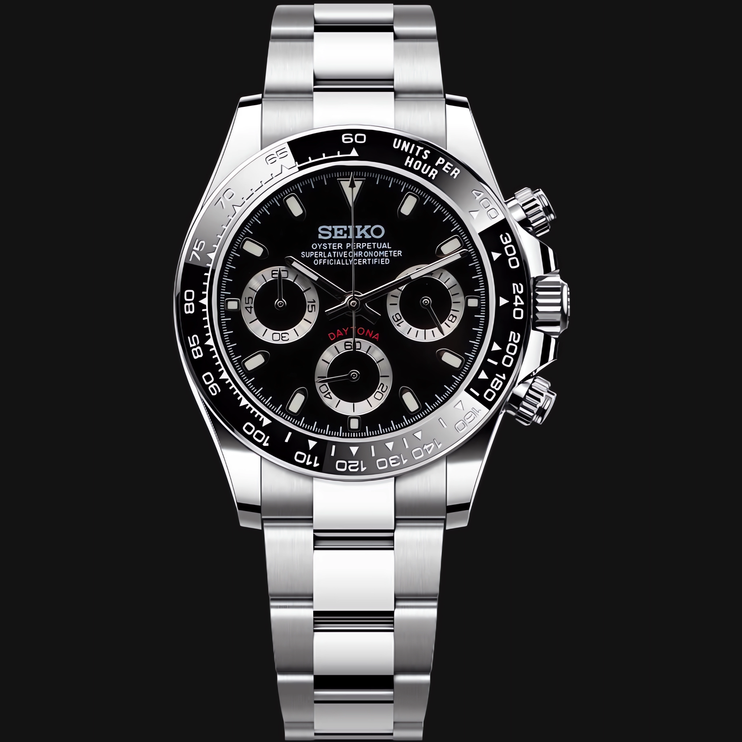 Seiko Mod Daytona „Schwarz“