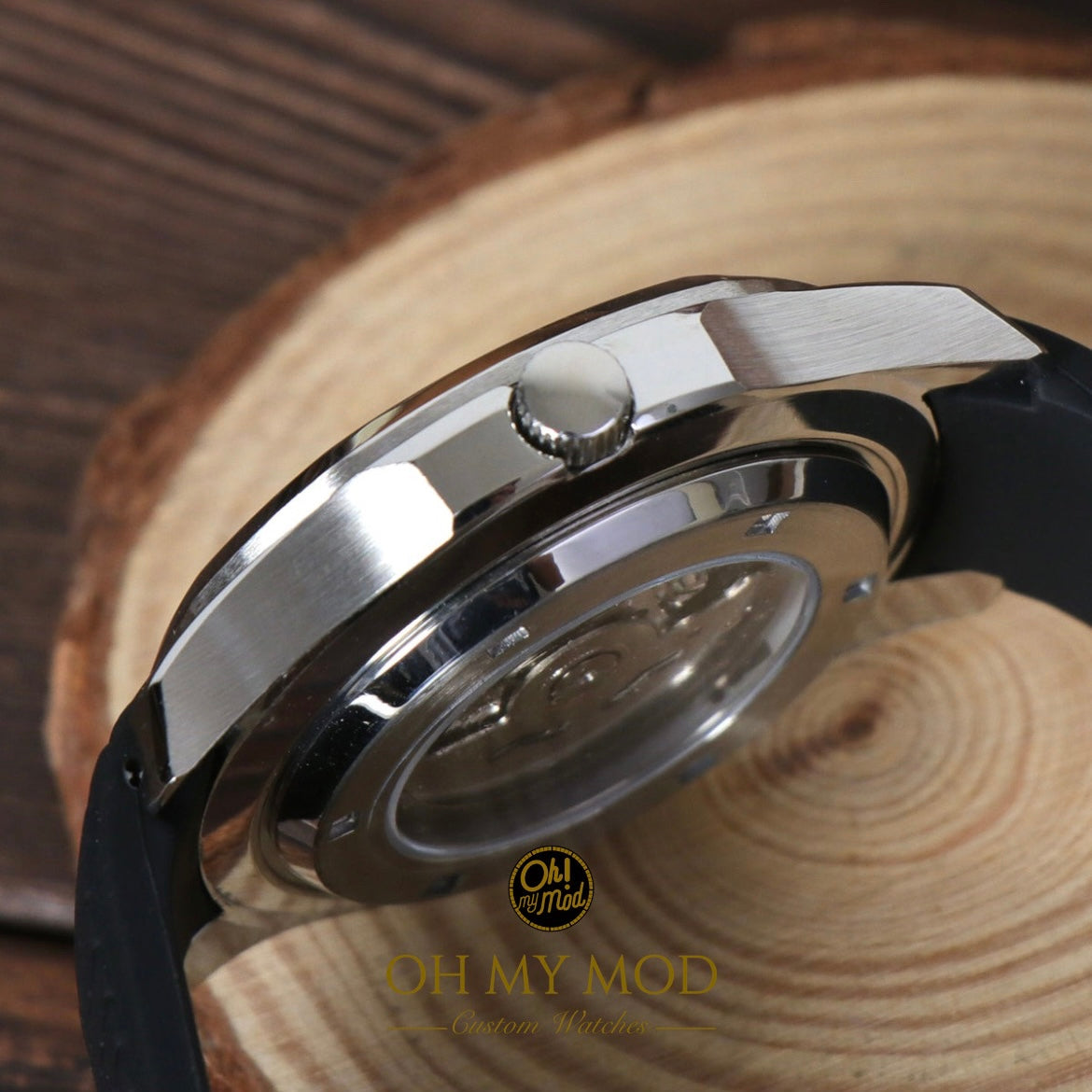 Seiko Mod Aquanaut "Plata y Negro"
