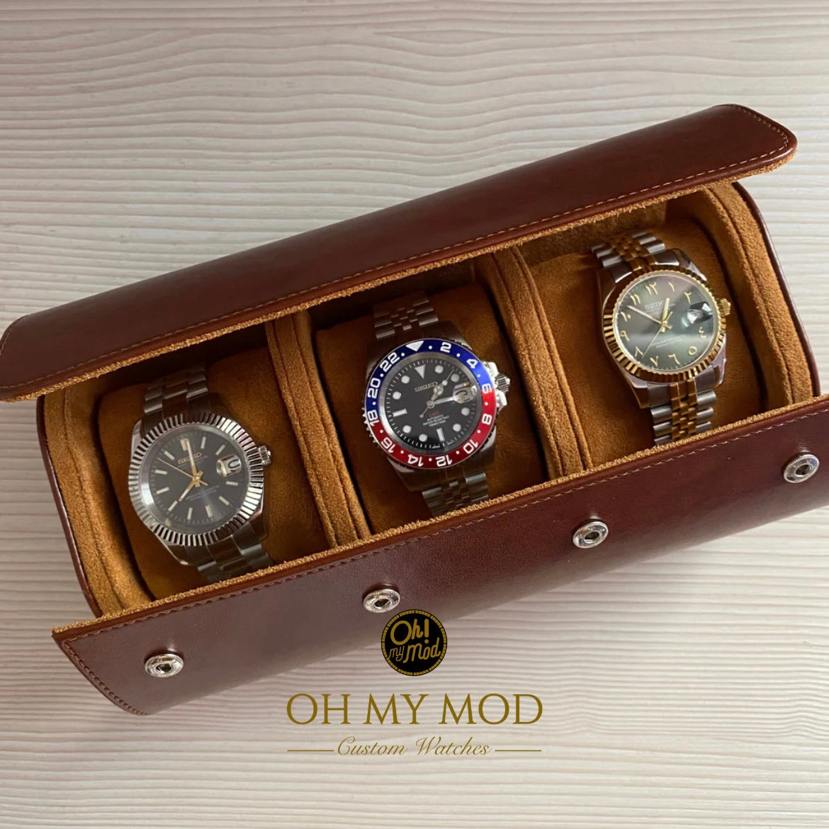 3 Piece Watch Travel Case Set