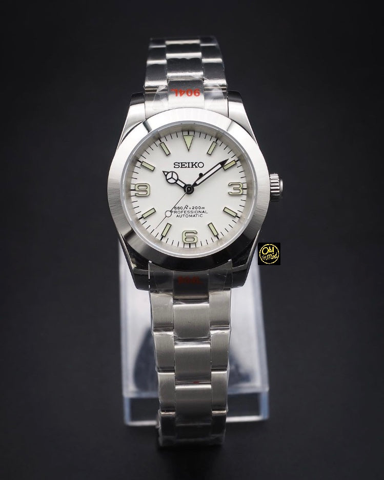 Seiko Mod Oyster Perpetual „Weiß“