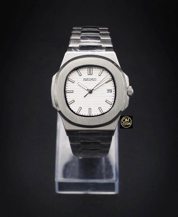 Seiko Mod Nautilus "Blanco"