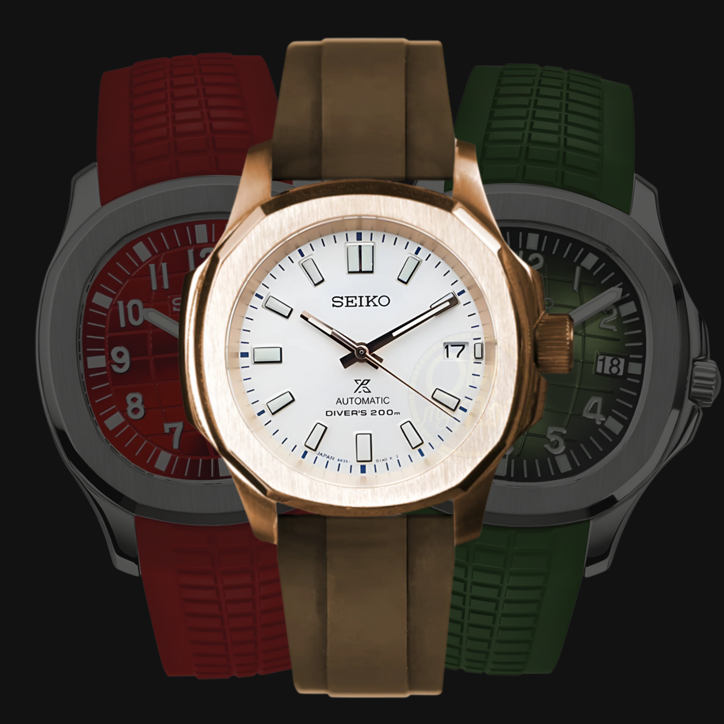 Ladies' MOD watch with smaller case and gold accents