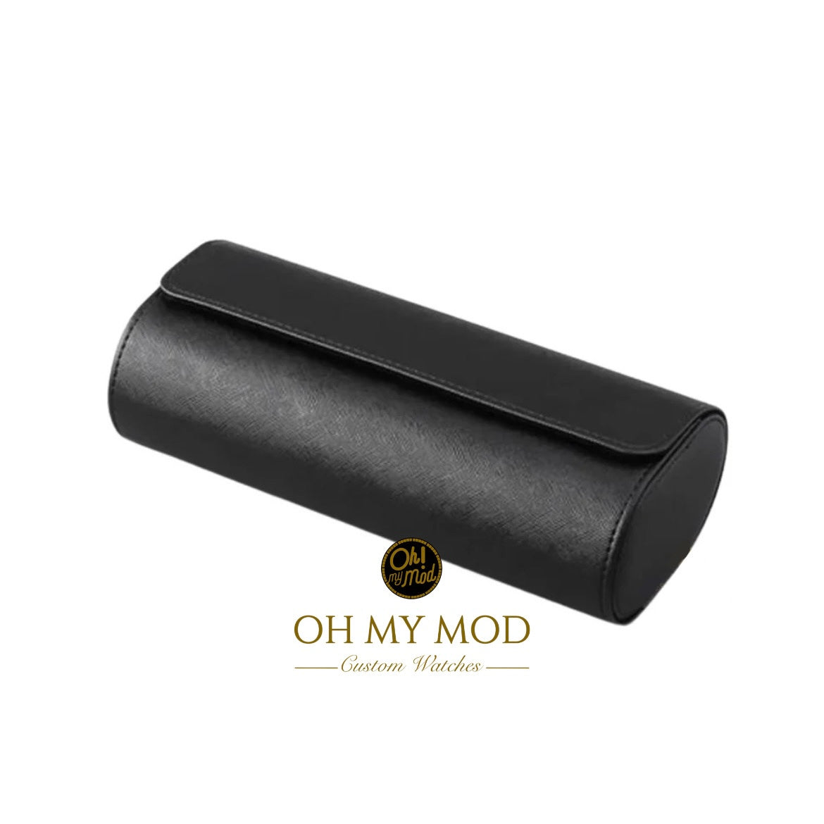 Estuche de viaje para relojes de 3 piezas (negro)