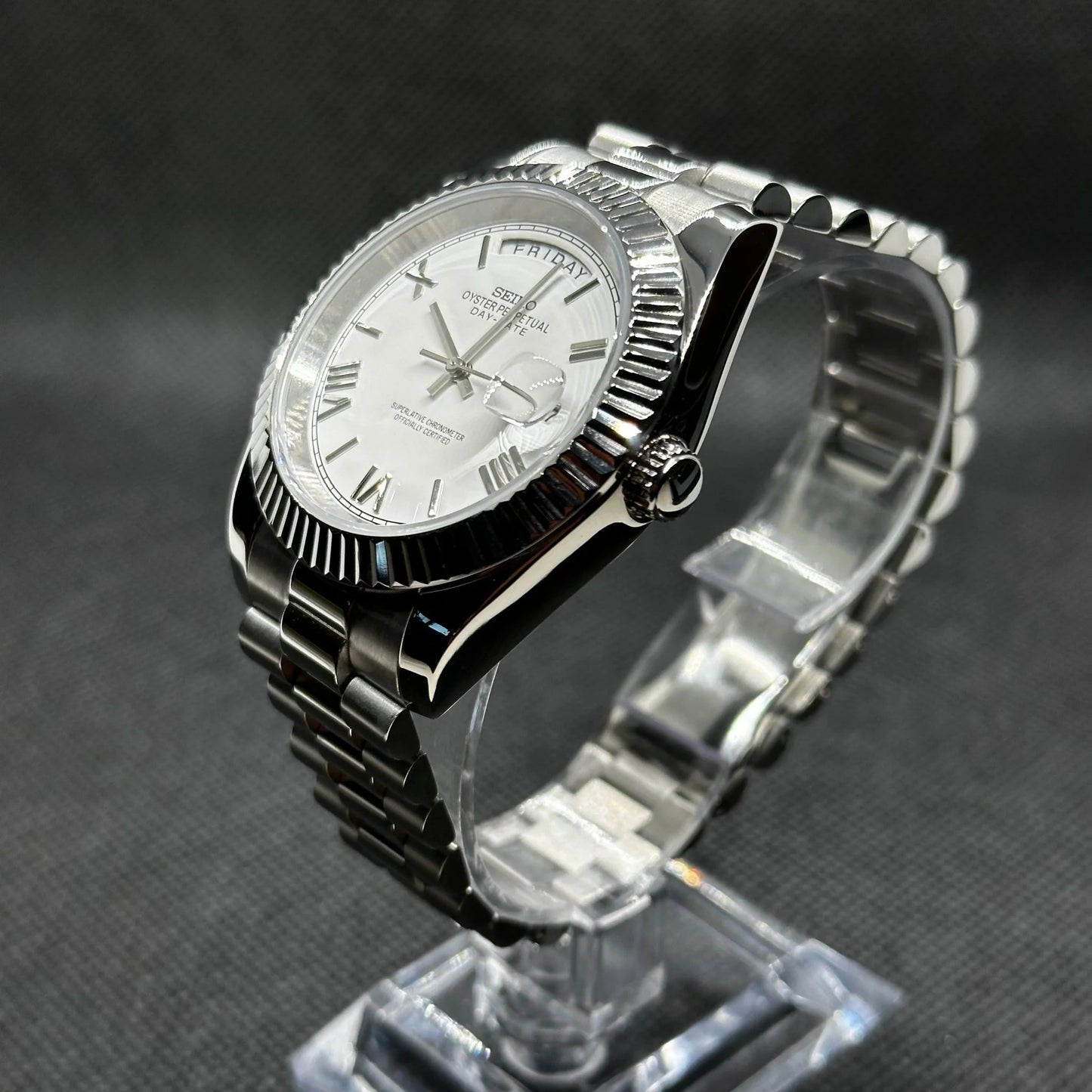 Seiko Mod Daydate "Weiß"