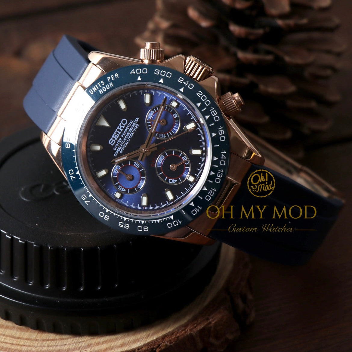Seiko Mod Daytona „Triple Blue“