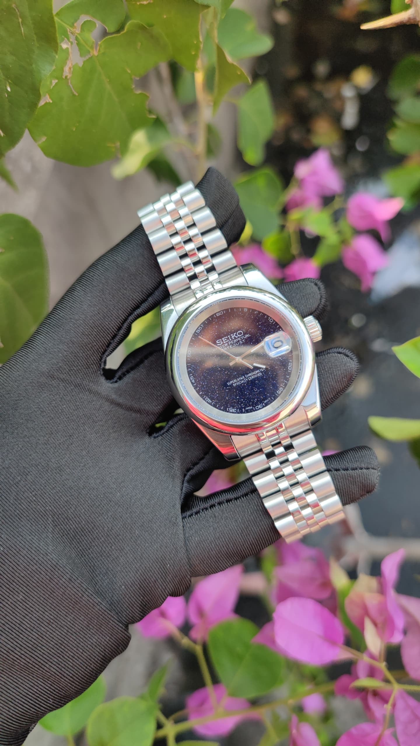 Seiko Mod Datejust "Shooting Stars"