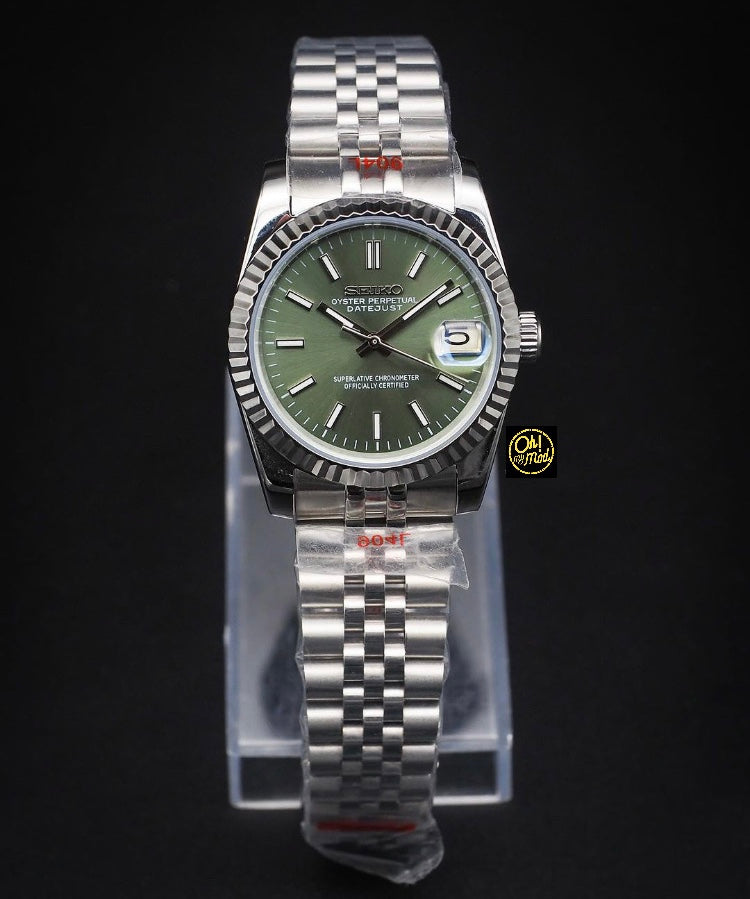 Seiko Mod Datejust "Verde oliva"