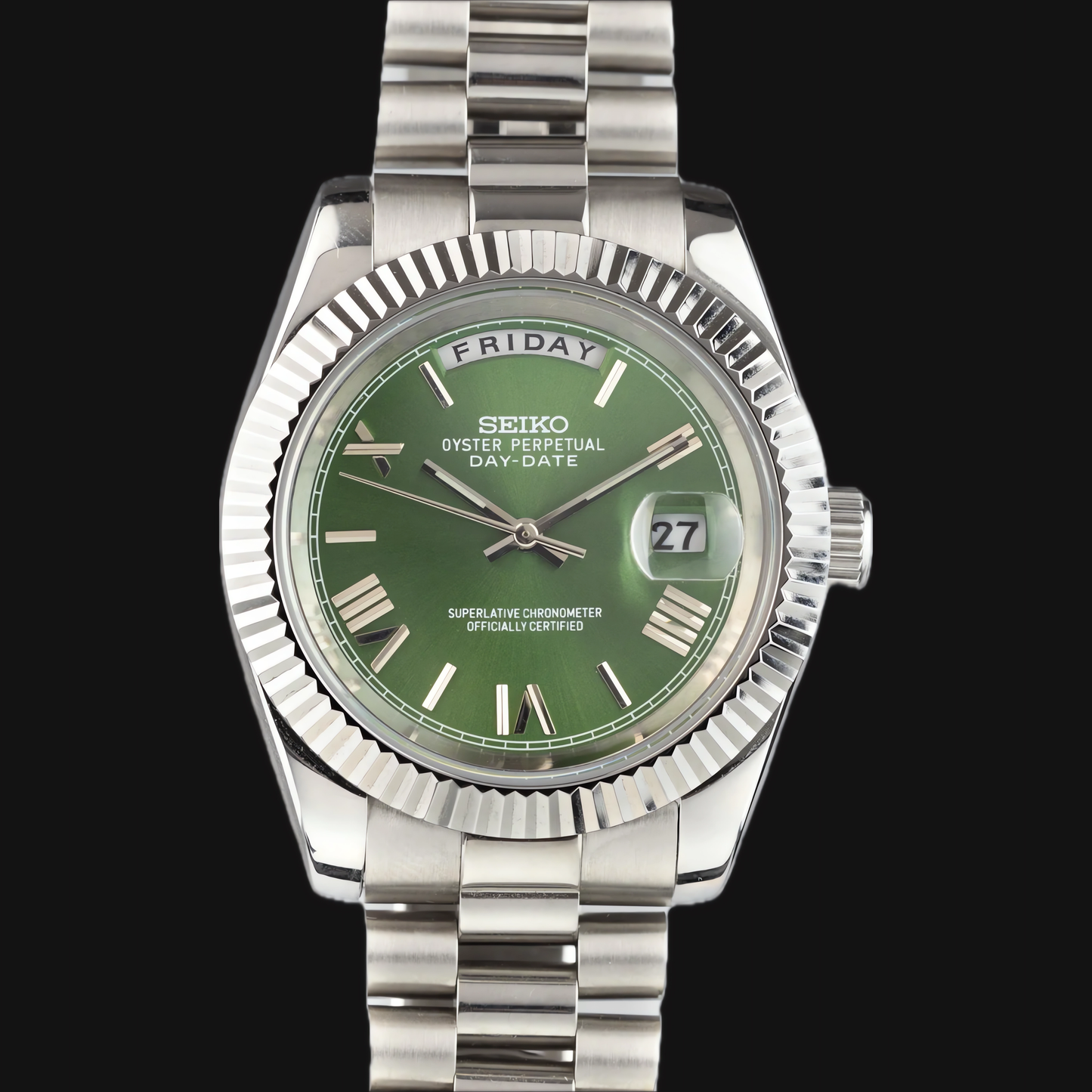 Seiko Mod Daydate „Grüne Olive“