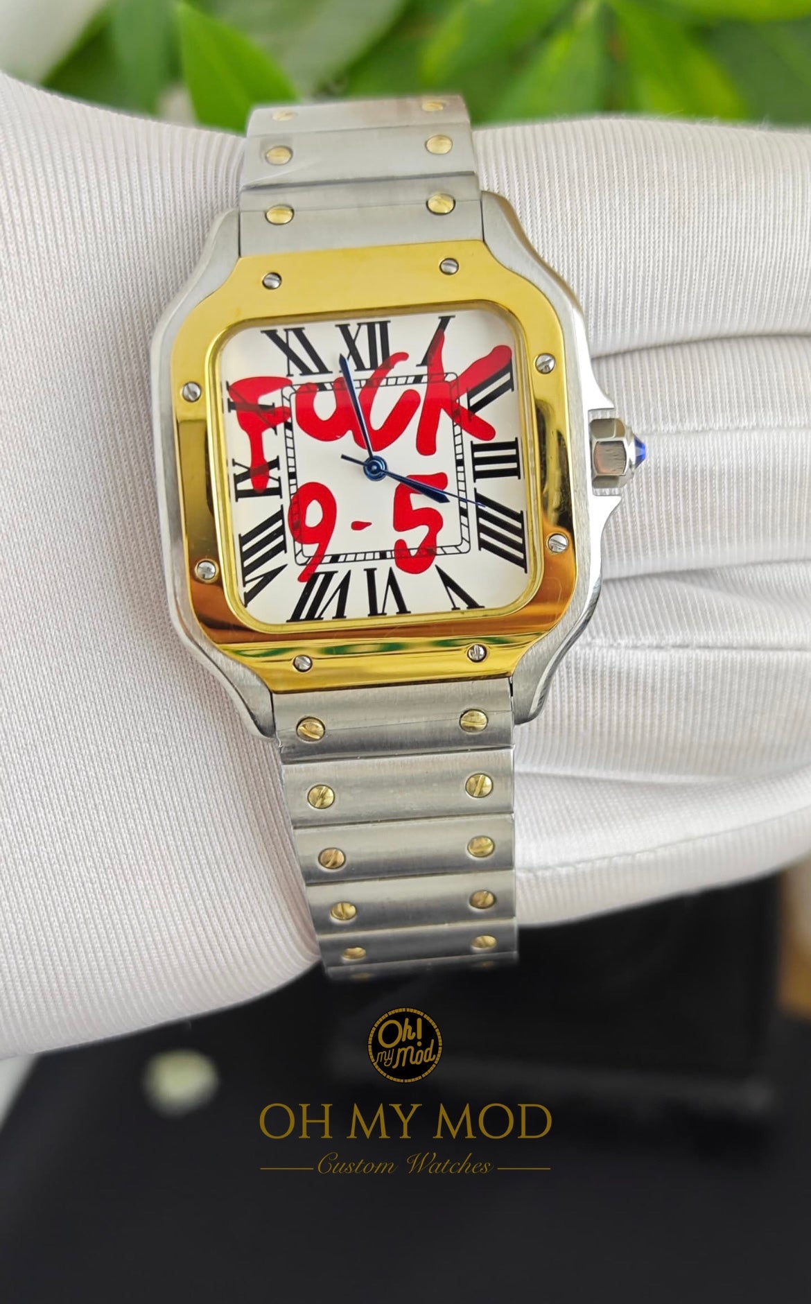 Seiko Mod Santos Edición 9-5 en plata y oro