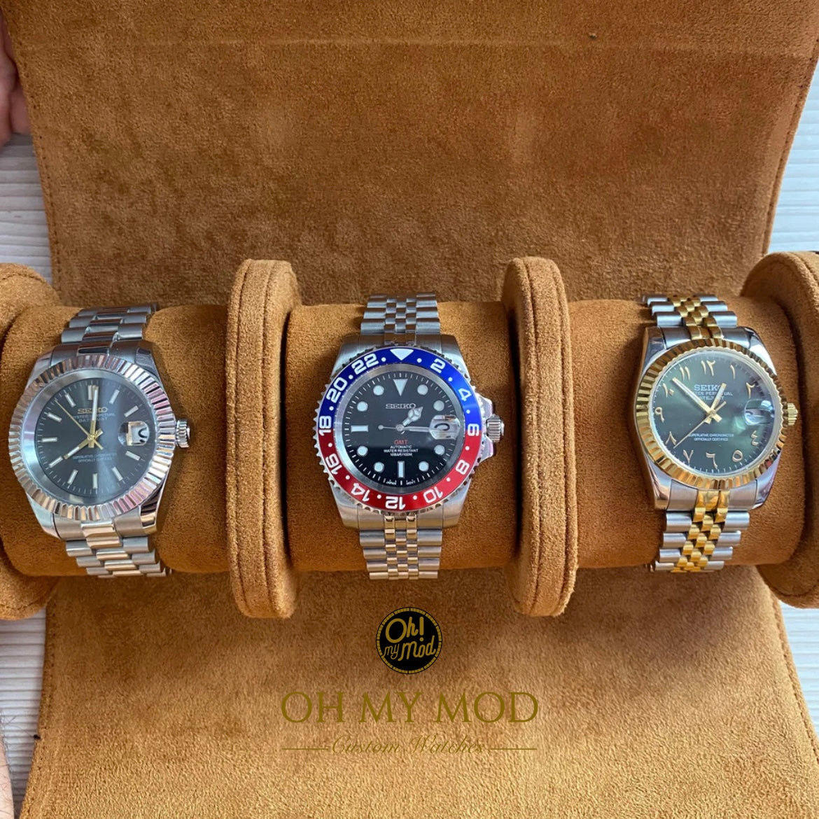 3 Piece Watch Travel Case Set
