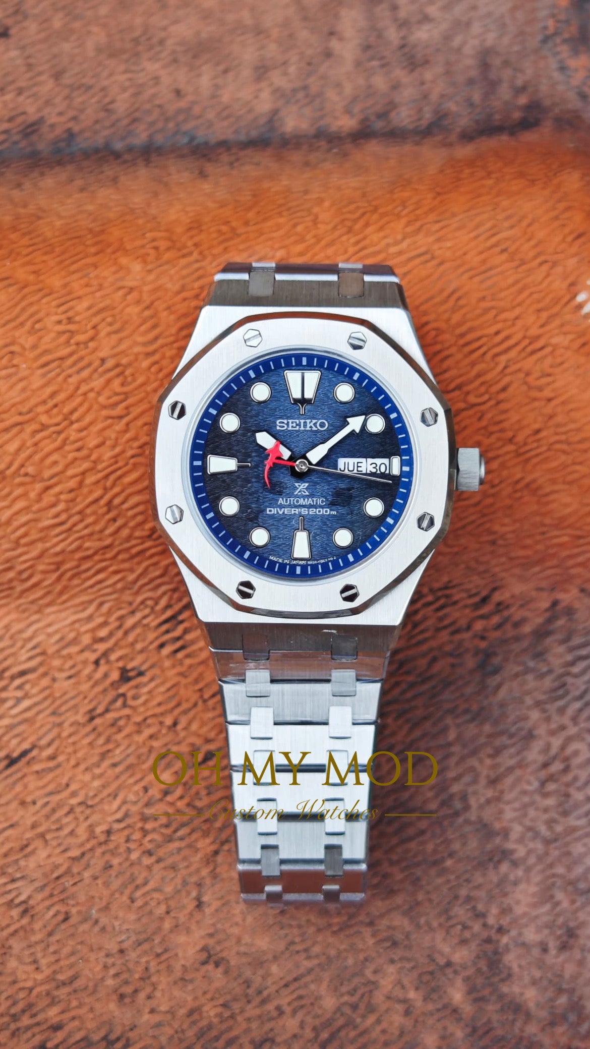 Seiko Mod Royal Oak Daydate “Oceanic” (Full Custom Watch)